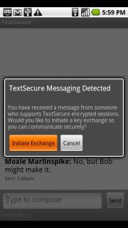 Android encryption via TextSecure