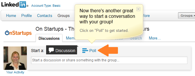 linkedin polls setup