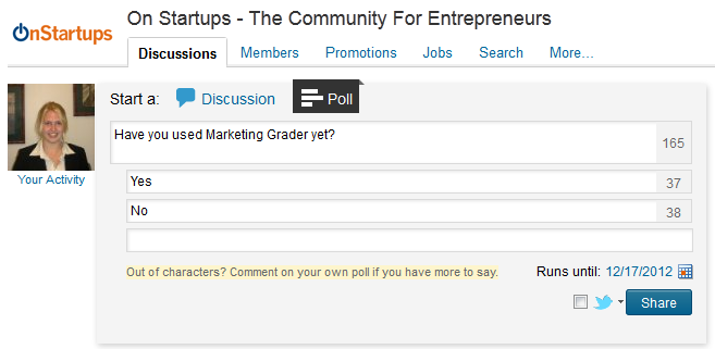 linkedin polls setup 2