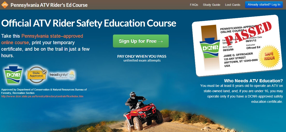 Pennsylvania Launches Atv Safety Class At Offroad Ed Com Poma