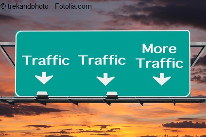 Freeway to More Traffic Road Sign