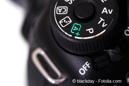 Close up of DSLR camera