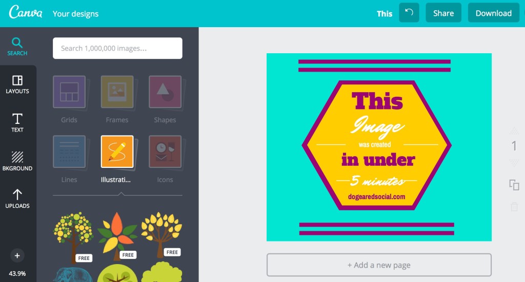 Free design tools Canva