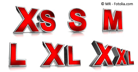 Sizes Series 3D Text